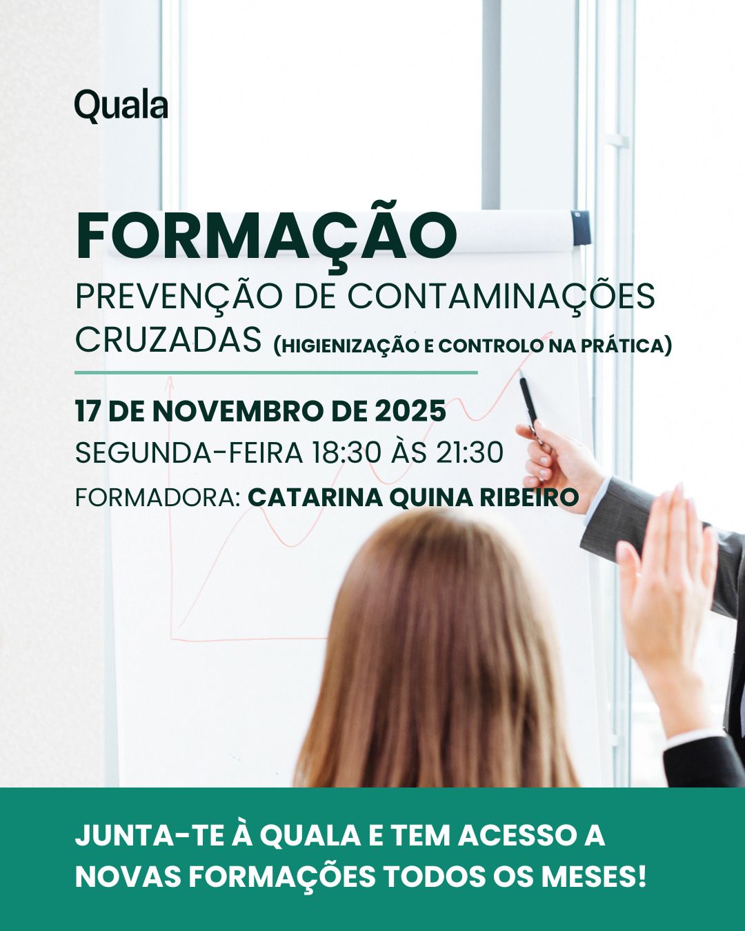 Formação técnica sobre controlo de contaminações cruzadas
