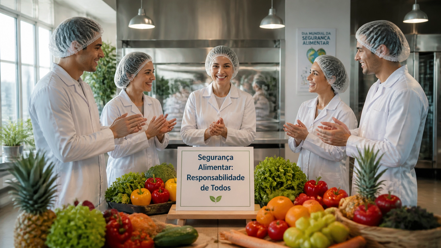 Celebração do Dia Mundial da Segurança Alimentar com foco em alimentos seguros e frescos