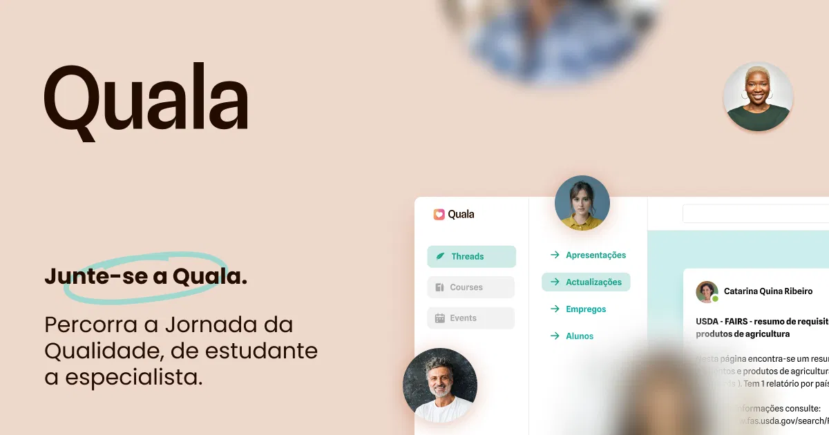 Plataforma digital de aprendizagem e partilha de informação para profissionais de qualidade e segurança alimentar